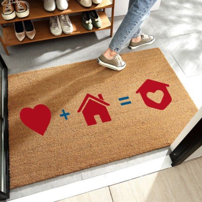 Doormat: 
Love + House Icons