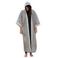 Muscat: Grey 
Long Linen Abaya