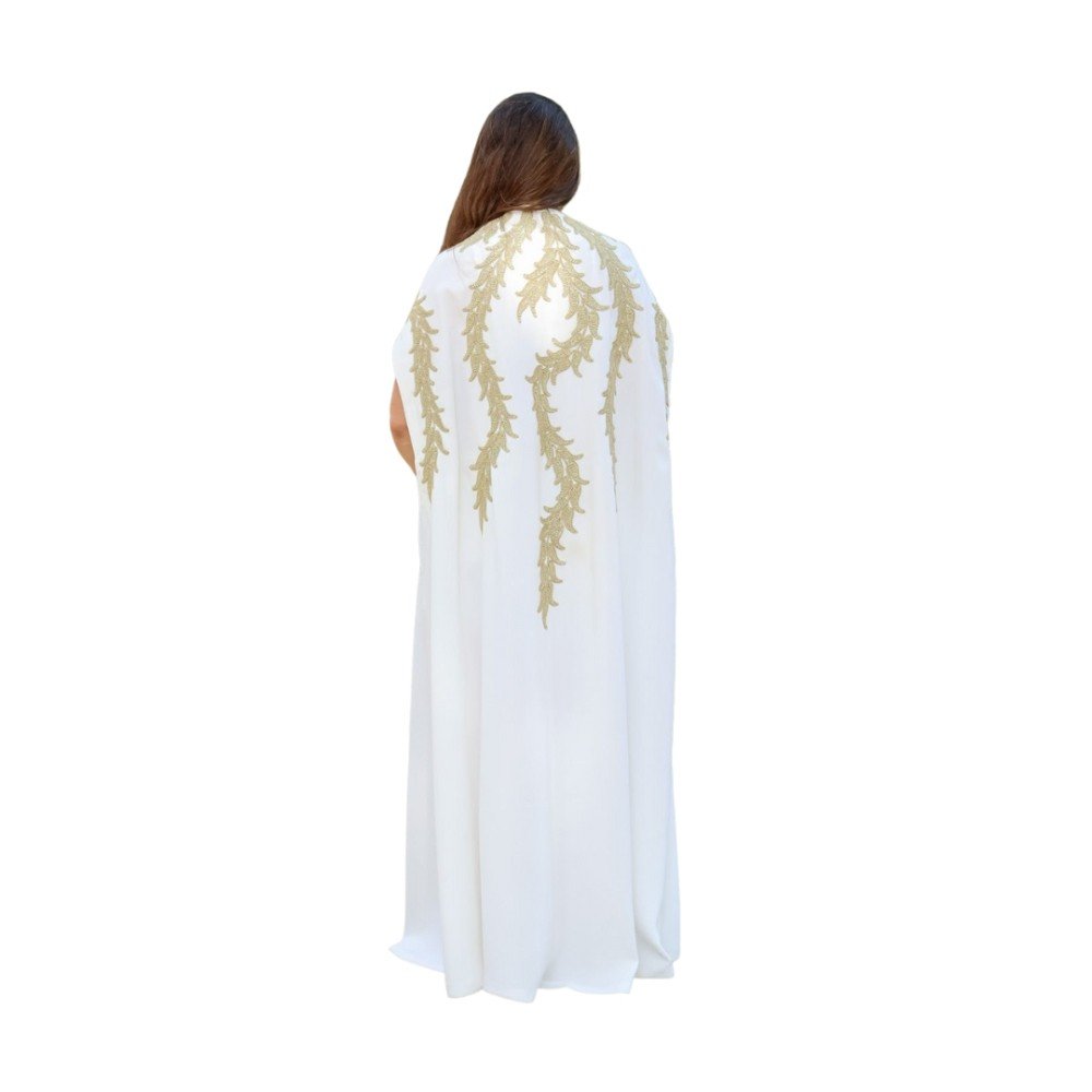 Saida: White 
Long Abaya
