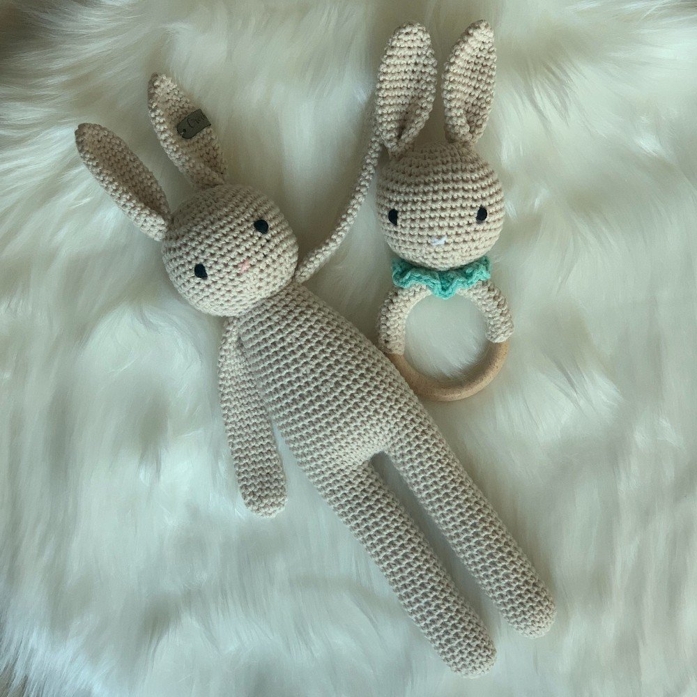 Beige 
Crochet Bunny
