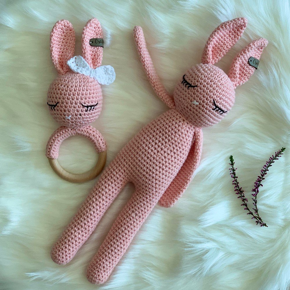 Pink 
Crochet Bunny
