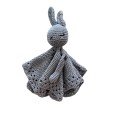 Grey Bunny Crochet 
Security Blanket