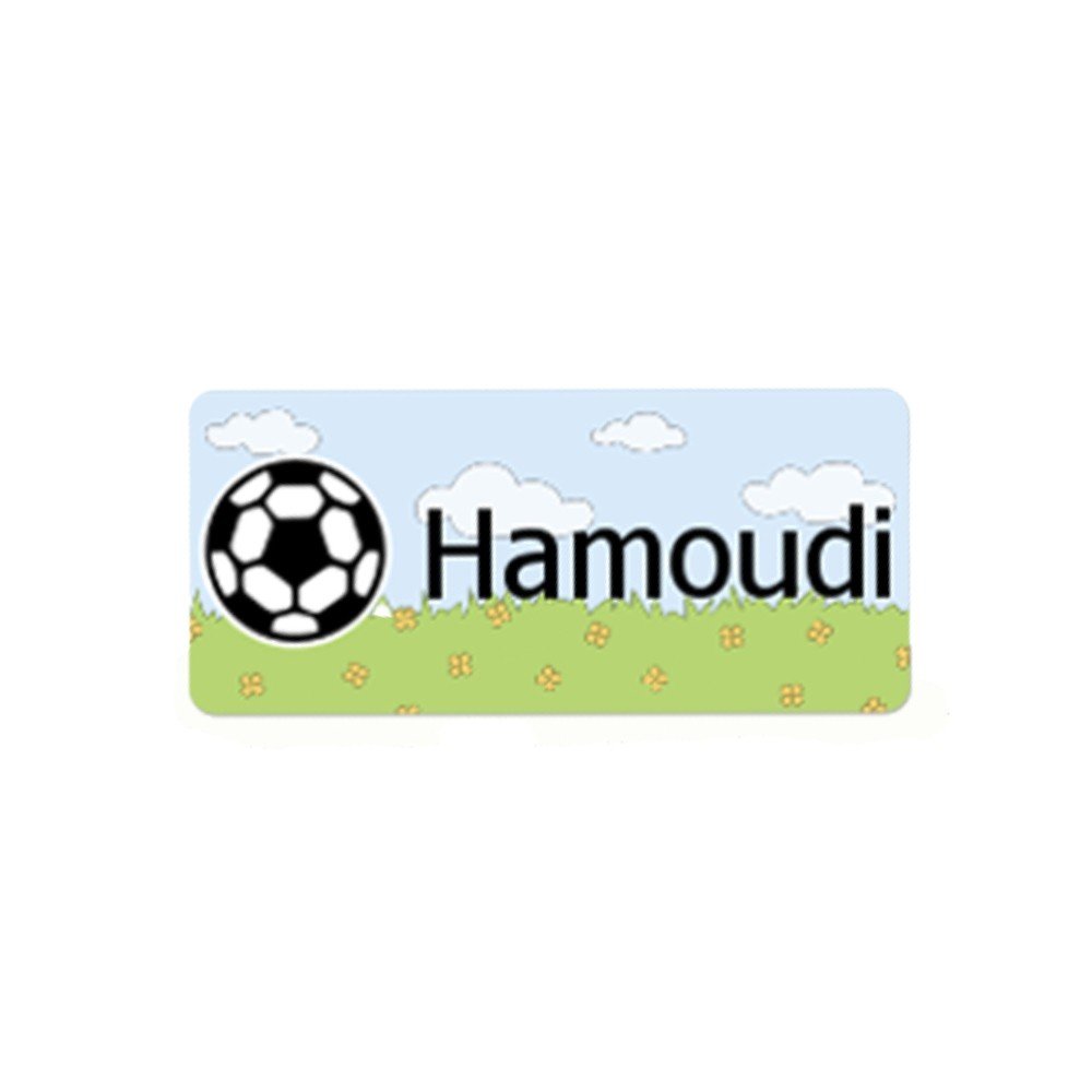 Name Stickers 
Football Field Design